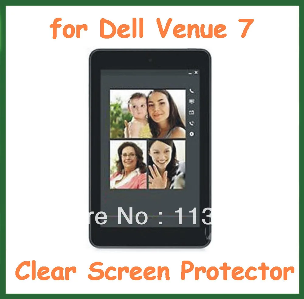 5 шт. прозрачная защитная пленка для экрана " планшетный ПК Dell Venue 7 3730 без розничной упаковки Размер 187,5x113 мм