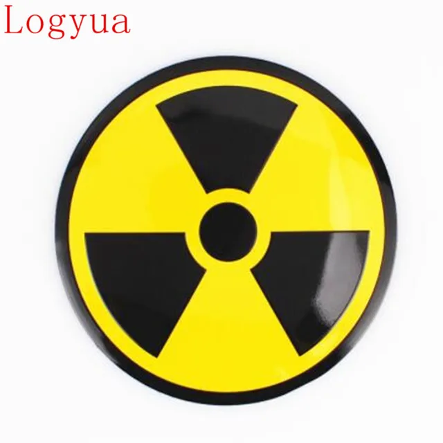 car styling 56 5mm nuclear bomb weapon sign logo style aluminum car