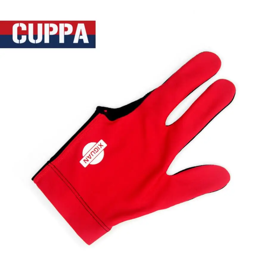 Новые перчатки для бильярда Cuppa с тремя пальцами левой руки