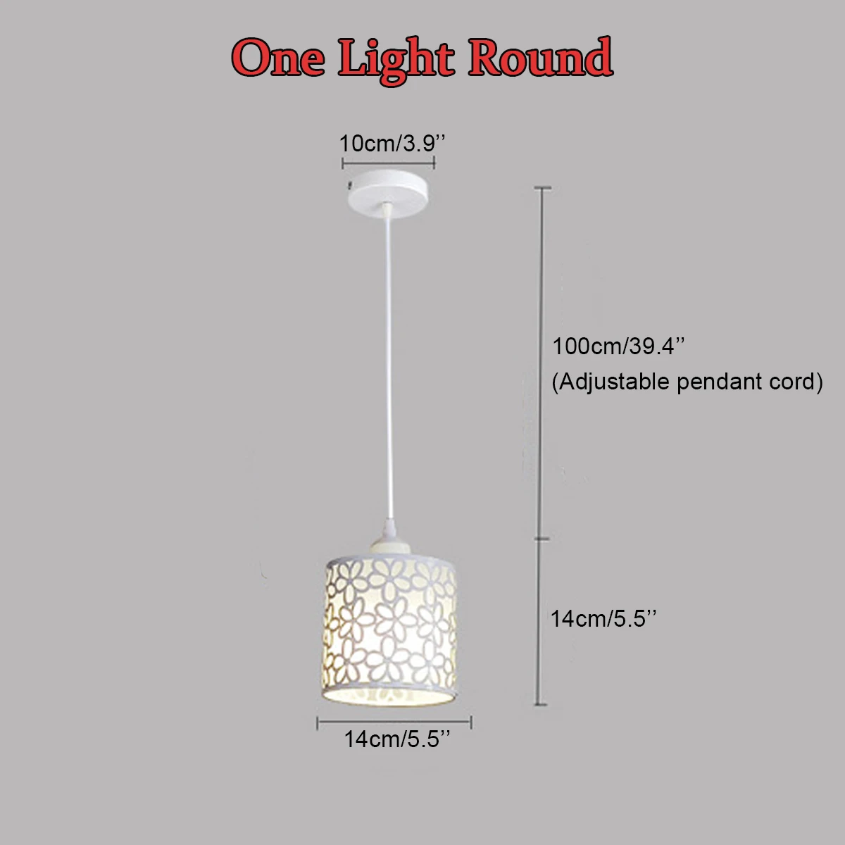 Современные подвесные светильники в скандинавском стиле, железная открытая люстра, Подвесная лампа, украшение для дома, для столовой, спальни, магазина, бара - Цвет корпуса: White 1 Light Round