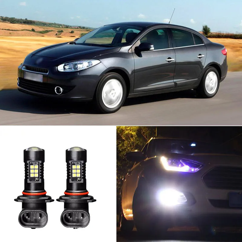 2 шт. светодиодные дневные ходовые огни Canbus H11 3030 21SMD для Renault Fluence 2011 | Автомобили и