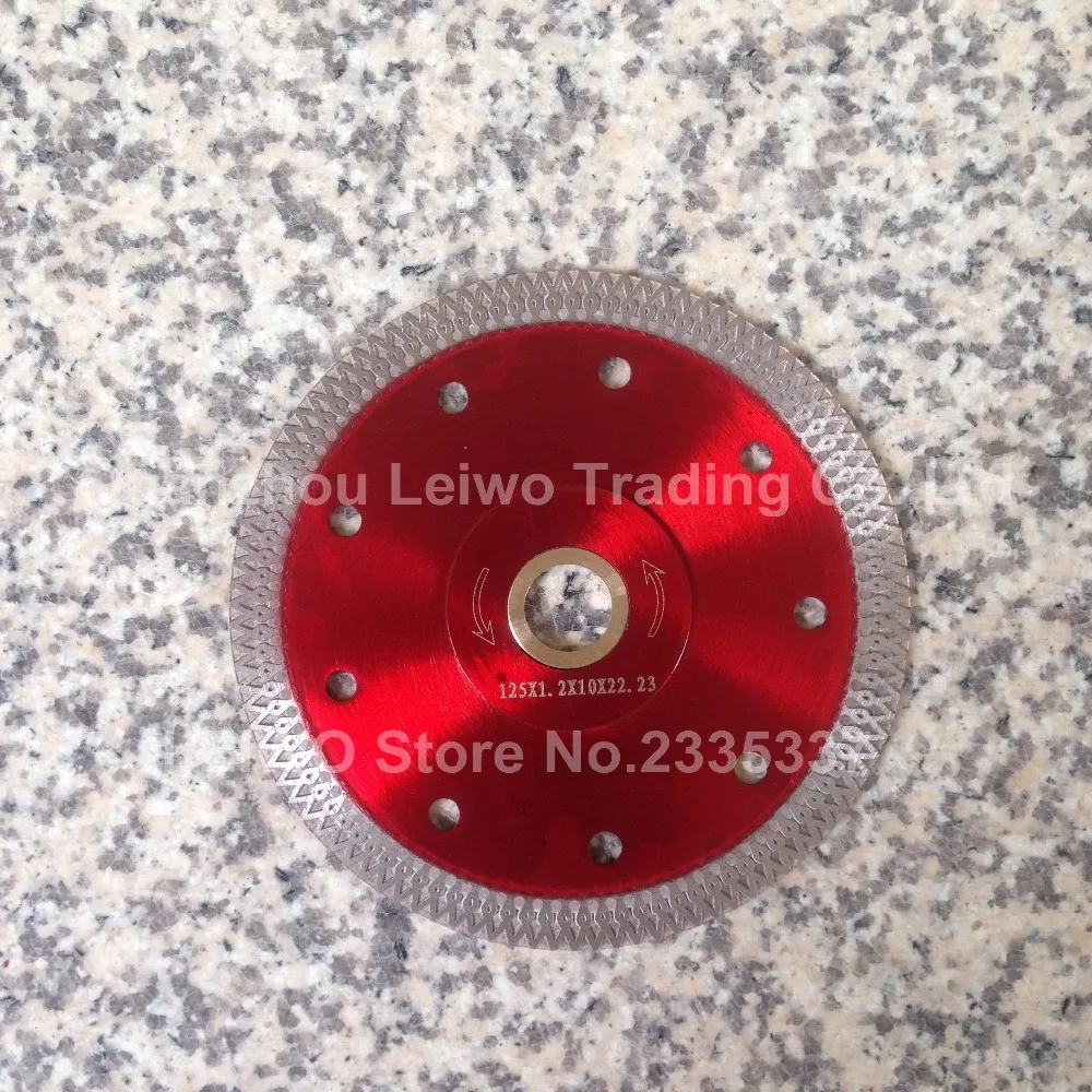 Turbo Diamond Blade 5 inch (125 mm) Ultra Thin Disc Cutter for Ceramic and Tile Porcelain Inner Hole 22.23 mm 8 Pcs/lot | Инструменты