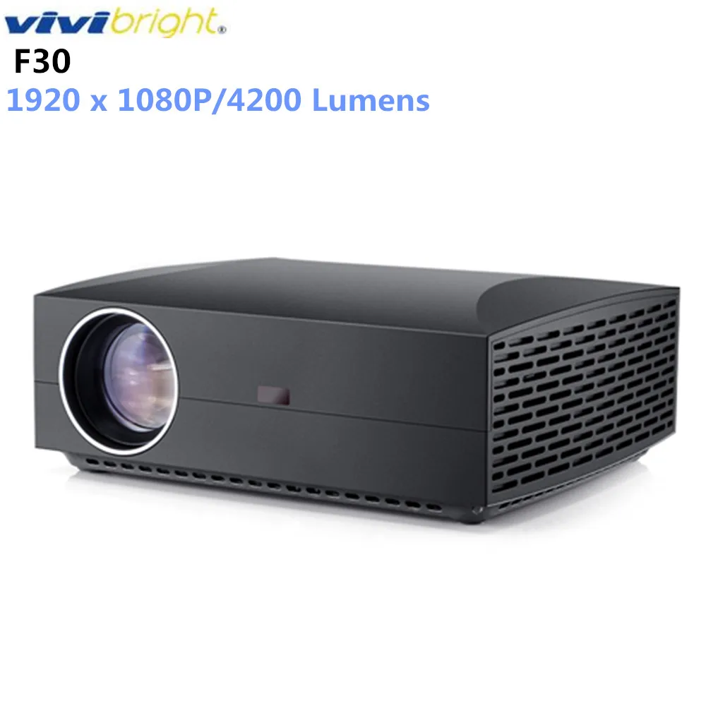 Оригинальный ЖК-проектор VIVIBRIGHT F30 FHD 1920x1080 P 4200 люменов 50000hrs, проектор для домашнего кинотеатра Оригинальный ЖК-проектор VIVIBRIGHT F30 FHD 1920x1080 P 4200 люменов 50000hrs, проектор для домашнего кинотеатра