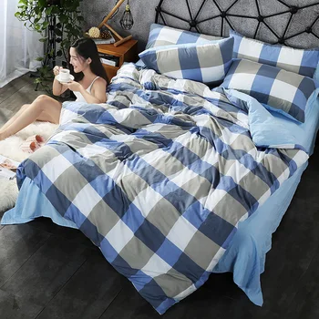 

Bedding Set Queen King Size ,double single Duvet Cover 4 Pcs linens USA Russia Size, 3pcs Duvet Cover And 1 Pcs Bed Sheet