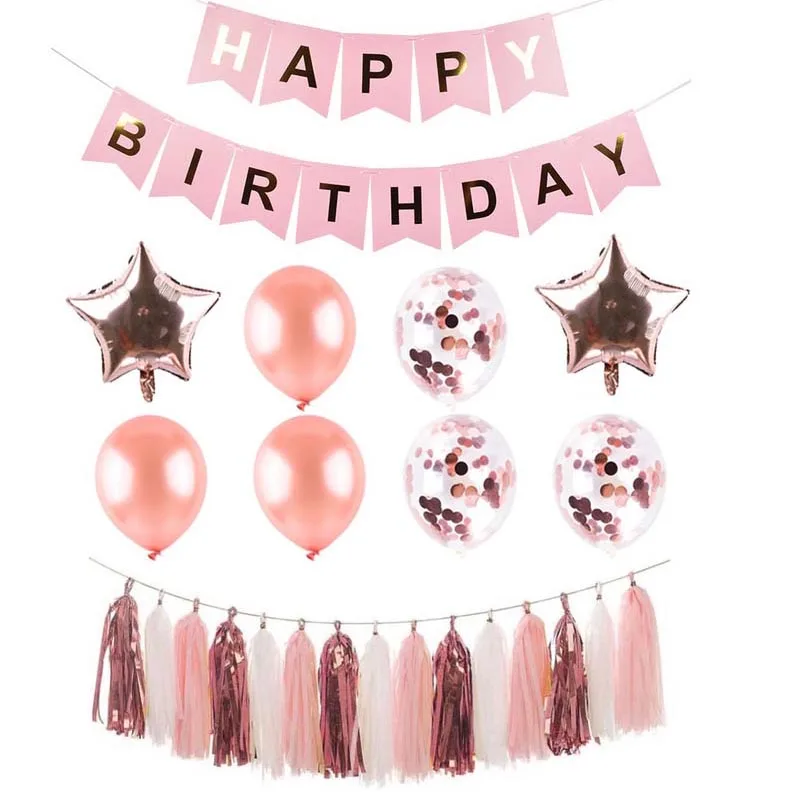 

Baby Shower Banner Happy Birthday Paper Bunting Garland Flags Boy Girl Decoration Wedding Birthday Party Supplies Decor