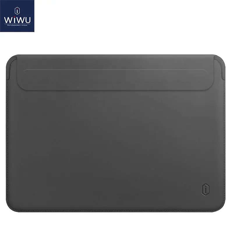 WiWU чехол для ноутбука MacBook Pro 13 A2159 водостойкая сумка для ноутбука чехол для MacBook Air 13 из искусственной кожи чехол для ноутбука 15 - Цвет: Серый