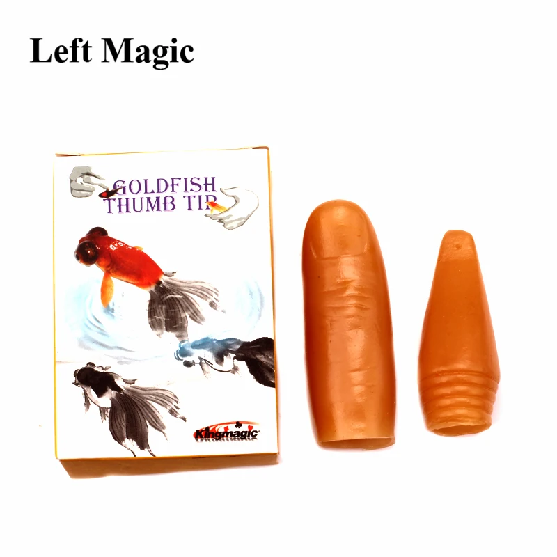 

Goldfish Thumb Tip Magic Tricks Finger Magic Fish Close Up Street Stage Magic Props Comedy Mental Magician Gimmick Accessories