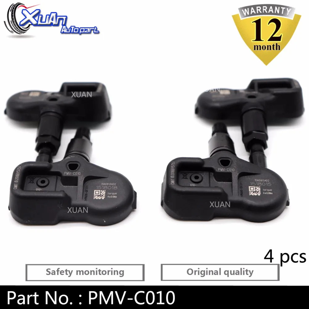 XUAN 4 PCS Tire Pressure Monitor Sensor TPMS for Toyota C-HR CHR Corolla Pacific Camry V70 PMV-C010 315Mhz