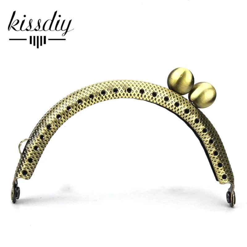 

KISSDIY 10 pcs/lot 3" 8.5cm antique bronze Metal Purse Frame coin bag kiss clasp lock Handle for DIY bag hardware accessories