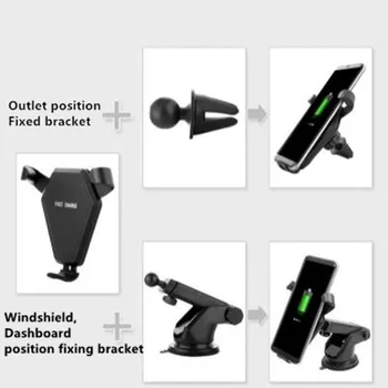 

NEW car-styling car Qi Wireless Charger Car Holder Stand For DACIA key logan duster sandero lodgy sandero stepway accessories