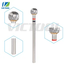Victool High Quality Nail Drill Bits Ball Shape 3/32” For Professional Pedicure Machines Nail Art Salon Manicure Grinding 20