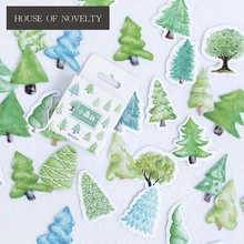 Creative Little Forest Trees Decorative Stickers Adhesive Stickers DIY Decoration Diary Stickers Box Package