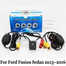 Стоянка для автомобилей Камера Для Ford Fusion Sedan 2013 ~ 2016/RCA Кабель aux или Беспроводной/HD CCD Ночного Видения/Автомобильная Камера Заднего вида