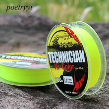 POETRYYI 100 м XPS супер сильная монофиламентная флуоресцентная зеленая нейлоновая леска для ловли карпа не фторуглеродная леска 30