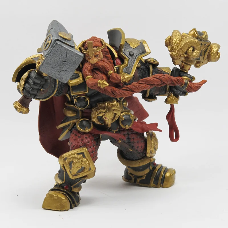 Wow DC экшн фигурка неограниченная Серия 6 дюймов Magni Bronzebeard [Dwarven King] WOW ПВХ модель
