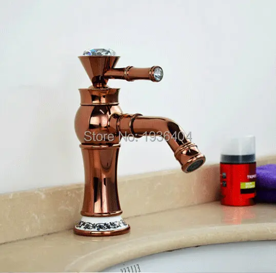 copper-swivel-taps-antique-rose-golden-basin-faucet-with-diamond-hot-and-cold-deck-mounte-water-faucet-rs320