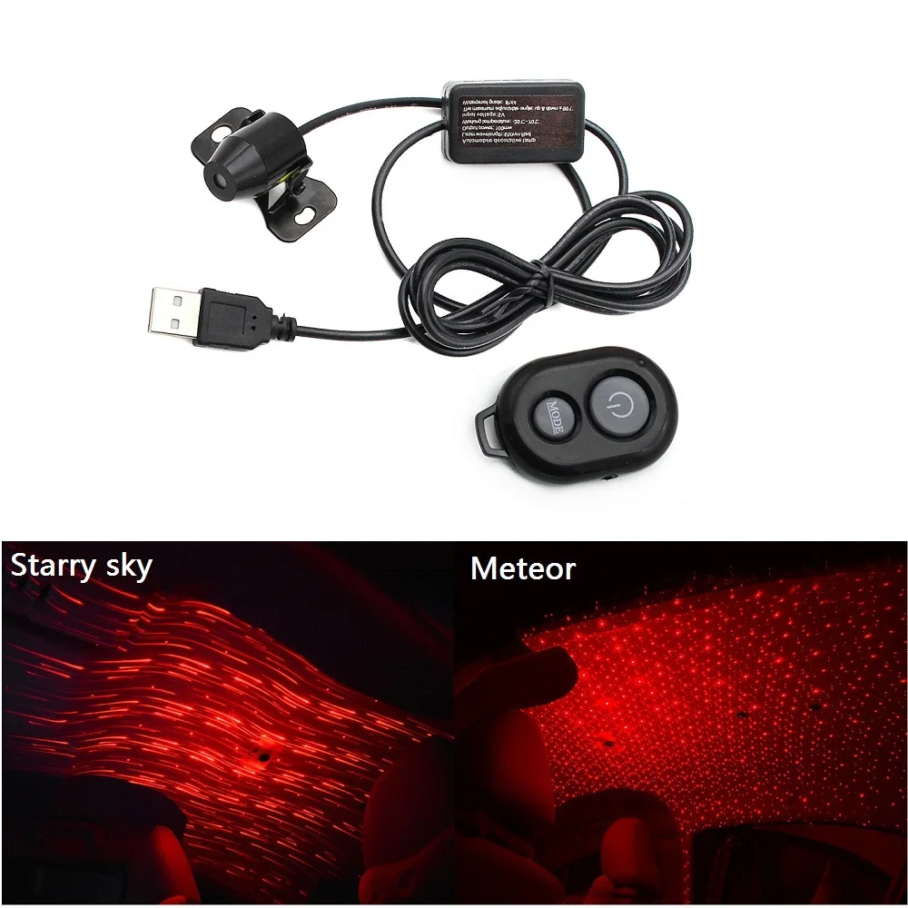 USB автомобильная атмосферная лампа Интерьер окружающая звезда свет 5 в DJ музыка