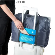 Mujeres de La Manera Maleta Bolsa de Viaje de Nylon Impermeable de Gran Capacidad de Bolsa de Lona Plegable de Viaje Bolsa de Almacenamiento de Ropa Organizador