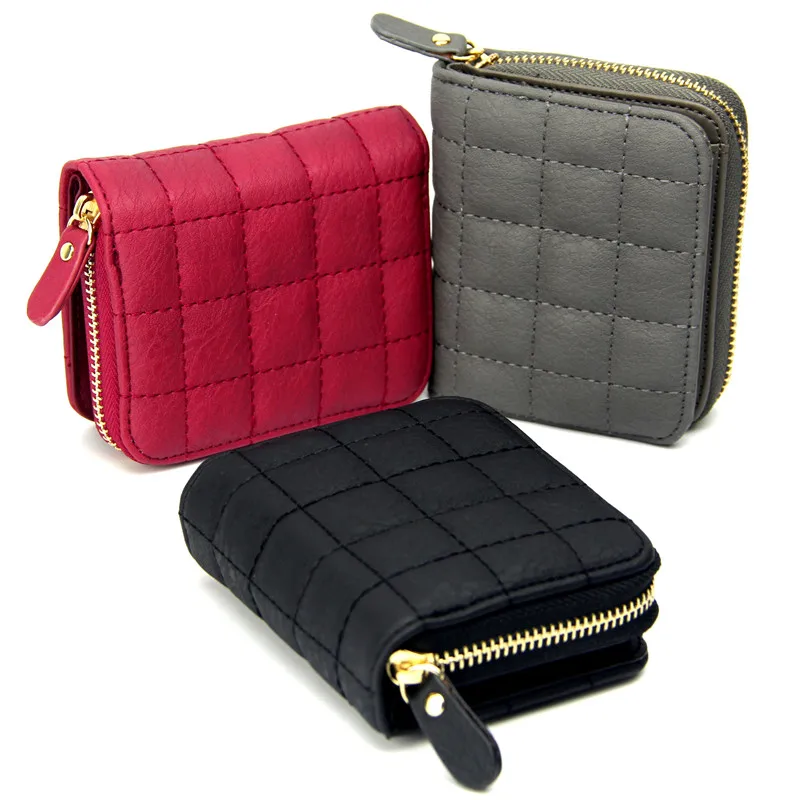 

Fashion Women Wallet Cion Purse zipper poucht Clutch Lady Small Bag Genuine Leather Purse