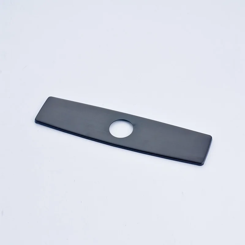 Quyanre черный матовый никель хром 10 дюймов отверстие крышки плиты кухонный кран аксессуары - Цвет: Black