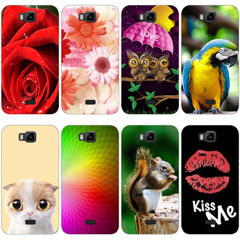 

For Huawei Y541 u02 Phone Case Silicone Soft TPU Back Cover for Huawei Honor Bee Cases 3D Cute Fundas for Huawei Y5C 4.5'' Coque