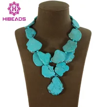 Удивительный Коренастый Камень Цепочки и ожерелья Jewelry уникальный камень Бусины фрагмент украшения 8 цветов; ; Большие размеры 40–46, 47, 48, 49 TN111