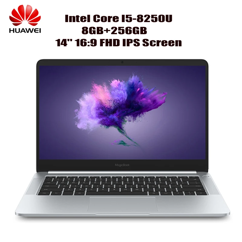 HUAWEI Honor MagicBook VLT-W50A ноутбук 14 ''16:9 FHD ips Intel Core I5-8250U 4 ядра Windows 10-OEM Pro 8 GB + 256 GB Тетрадь