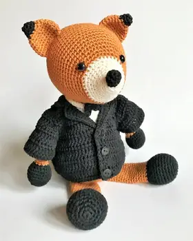 

crochet toys amigurumi fox model number 0952