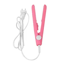 Мини выпрямители портативные керамические Электронные бигуди для волос выпрямители выпрямления парикмахерские женские влажные/Сухие Новые Горячие