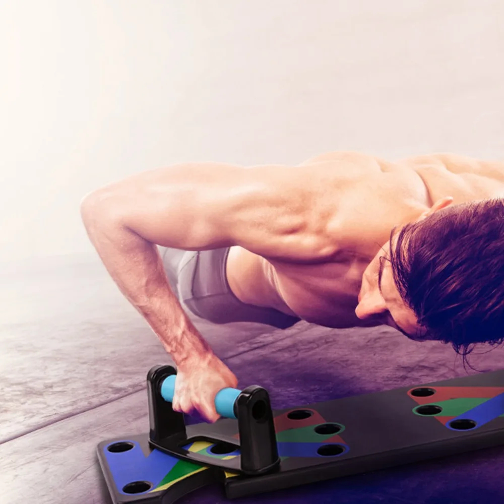 

Push Up Rack Board System Exercise Workout Push-up Stands Body Building Training 4 modes GYM Tools with handles
