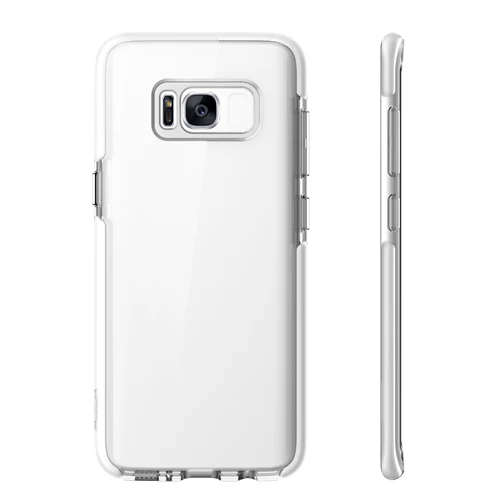 Противоударный чехол для samsung Galaxy S8/Plus ROCK Guard series из мягкого ТПУ+ высокоэластичный ТПЭ защита телефона от падения оболочка задняя крышка - Цвет: Trans White