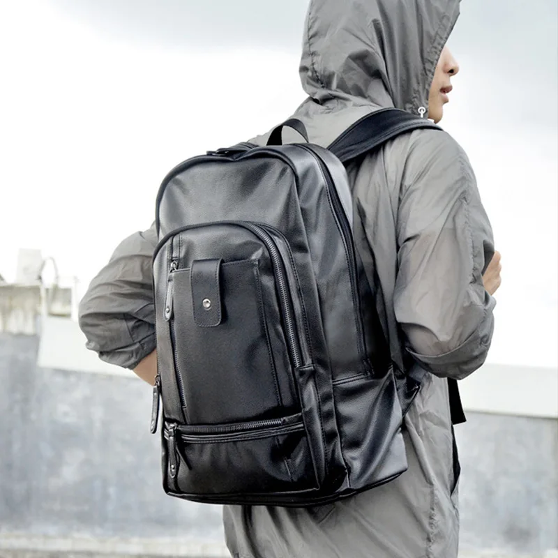 

New Fashion Men's Business Backpack Leisure Simple Men's Travel Bag Large-capacity Trend Backpack Commuter OL Men's Computer Bag