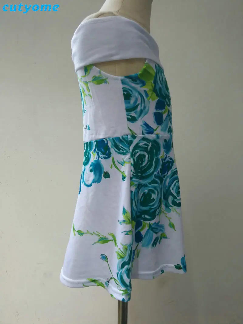 Summer Family Matching Outfits Mother and Daughter Dresses Floral Shoulder Off Dress Kids Mom Daughter Dress Matching Clothes (37)