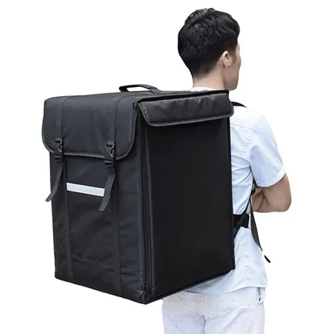 58/42l Grande Bolo Caixa de Takeaway Mochila Entrega Fast Food Pizza Incubadora Congelador Gelo Pacote de Refeição Bolsa de Viagem de Carro Bolsas de Mala