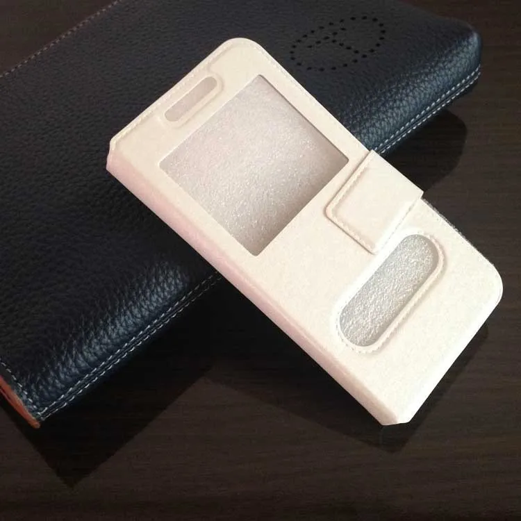 Для Oppo 3000 3005 3007 случае Простой специальный кожаный чехол с Двойным окном и Non slip