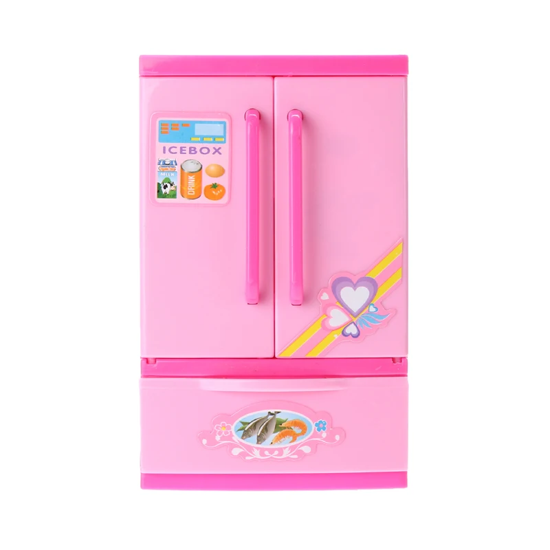 

Refrigerator Toys Children Plastic Pretend Role Play Refrigerator Educational Toy Girls Lovely Classic Kitchen Toys
