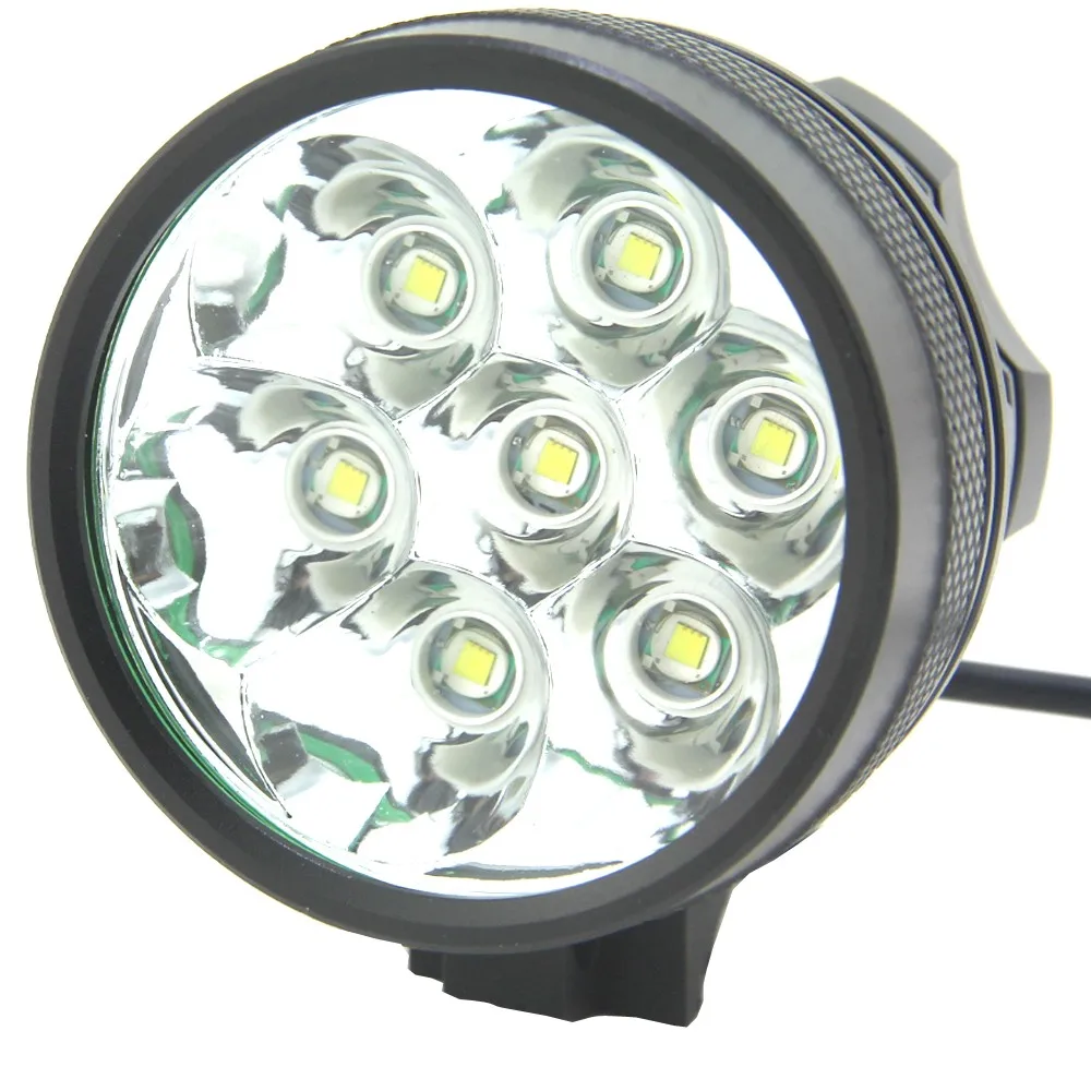 Sale Walkfire Bike Accessories Waterproof 10000Lm 7 x  XML T6 LED Bicycle Light Bike Front FlashLight 18650 Rechargeable Battery Pack 3