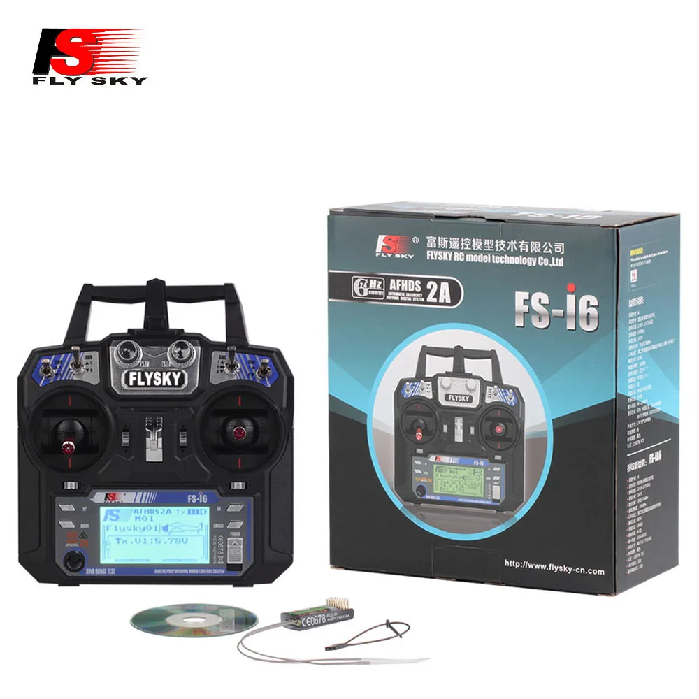 Flysky FS i6 FS I6 2.4G 6ch RC Transmitter Controller FS iA6B Receiver