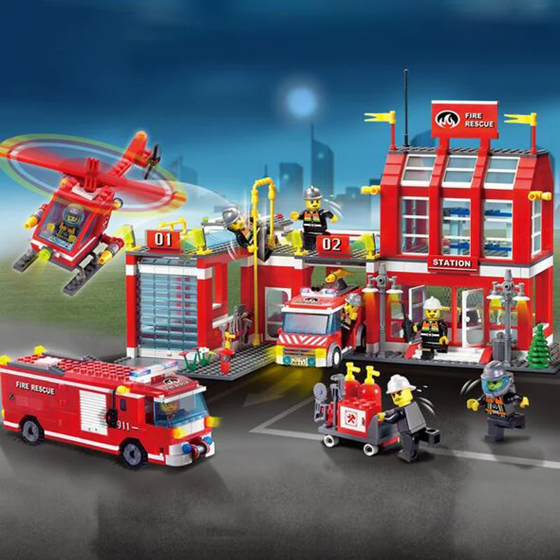 Купить Конструктор Лего Пожарная