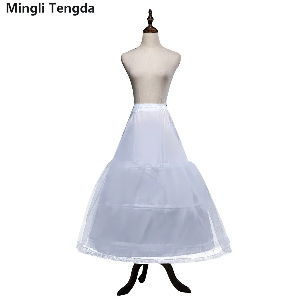 

Mingli Tengda 3-Hoops Bone Wedding Dress Petticoat Underskirt Crinoline Petticoats for Ball Gown Dresses Wedding Accessories