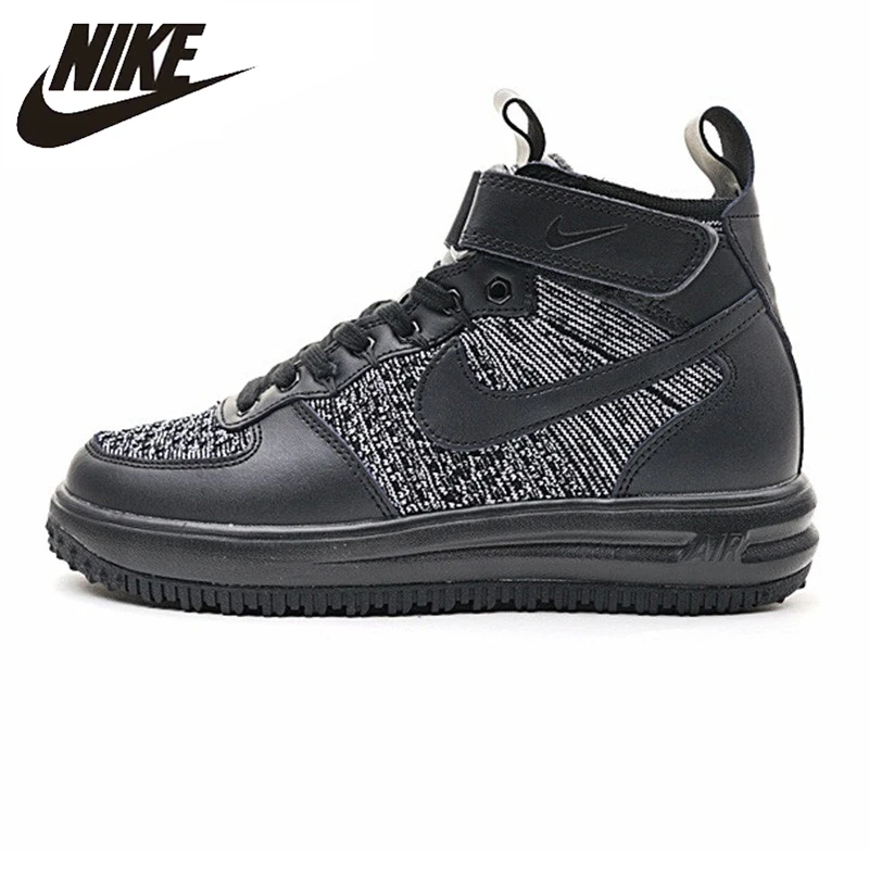 

Nike LF1 FLYKNIT Men's Skateboarding Shoes , Black White, Wear-resistant Non-slip Smooth 860558 001 855984 001
