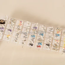 ; партия из 20 шт./лот 36 пар прозрачные пластиковые запонки держатель для сережек модная стойка для ювелирных украшений Упаковка подставка