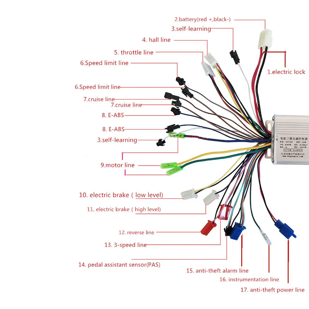 Контроллер для электровелосипеда 36 вольт схема - 87 фото