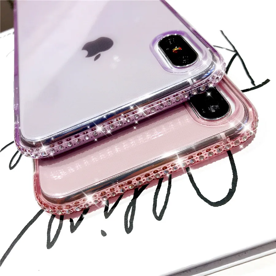 Роскошный блестящий чехол со стразами для Samsung Galaxy J4 J6 J8 2018 J3 J5 J7 Pro S10E S8 S9 S10 Plus S7