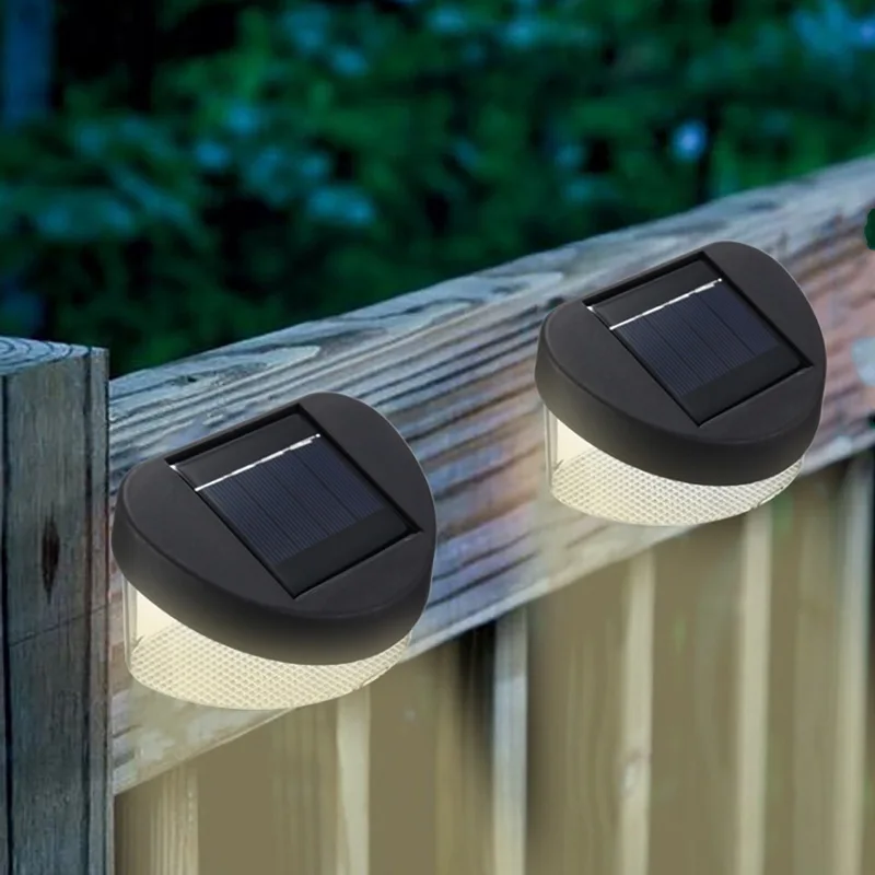 Kopen Waterdichte Outdoor Tuin Solar Power 8 LED Post Dek Cap Hek Licht Landschap Wandlamp Blaker