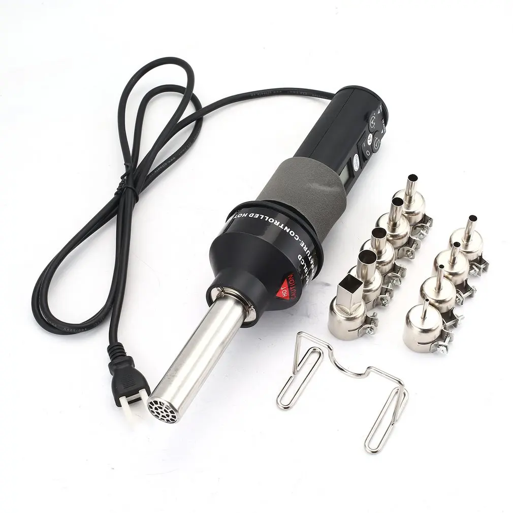 

GONGJUE GJ8018LCD 110V Hot Air Gun Digital Electric Welding Soldering Tool Rework Repair Ajustable 450C Desoldering Heat US