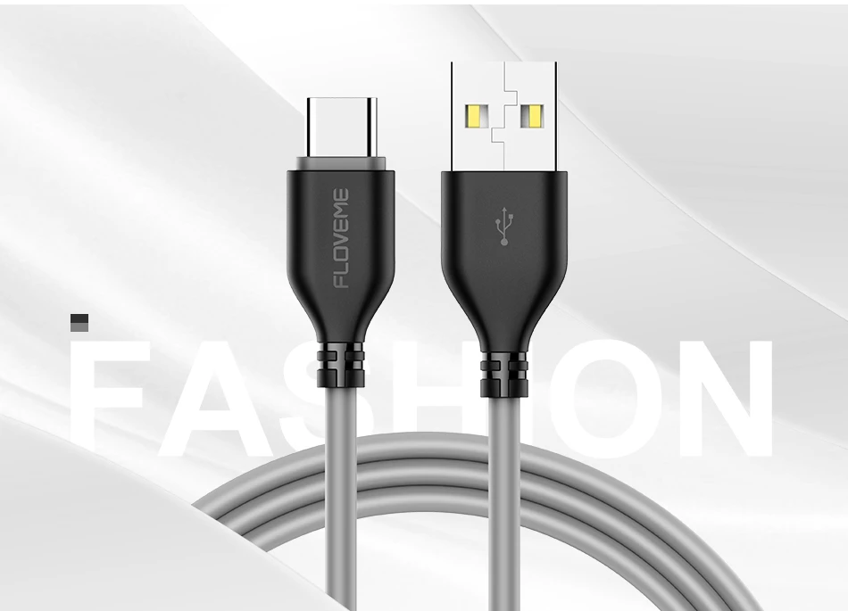 FLOVEME usb type-C кабель для samsung S9 S8 Plus, кабель для быстрой зарядки телефона, кабель для передачи данных для huawei mate 20 10 Pro, USB C кабели для зарядного устройства