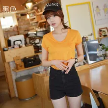 Новая Мода женские джинсовые шорты, Высокая талия джинсовые шорты облегающие корейский Повседневное Горячее предложение! плюс Размеры SL064