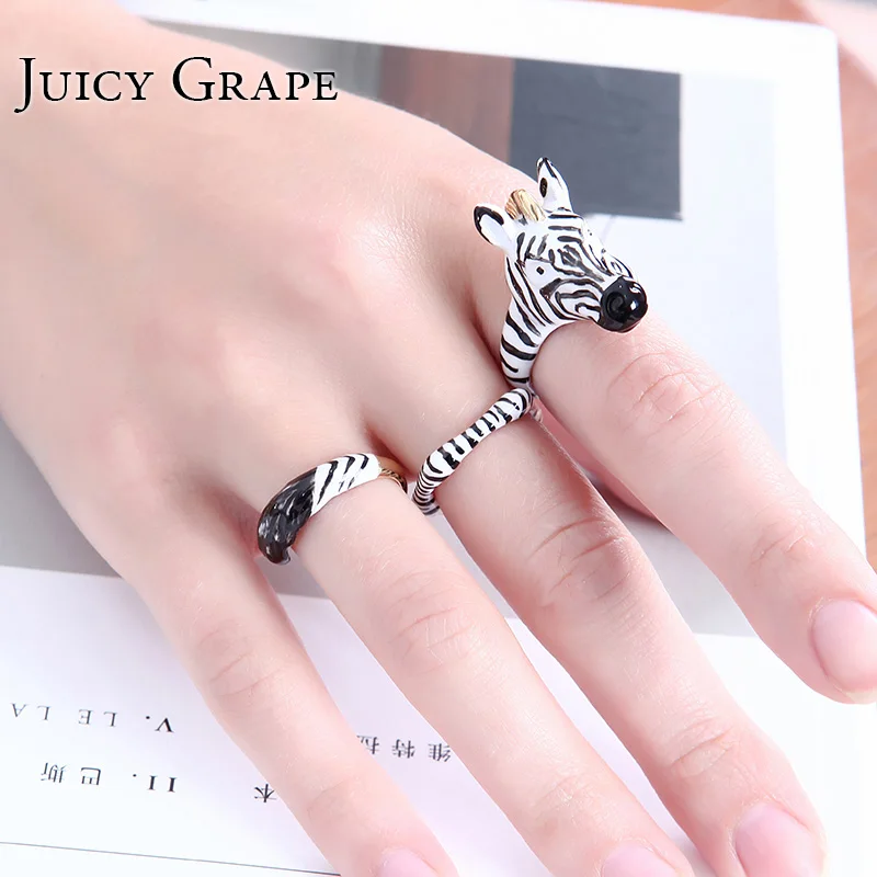 Женское кольцо с эмалью в африканском стиле Juicy Vince Регулируемое позолоченное из 3