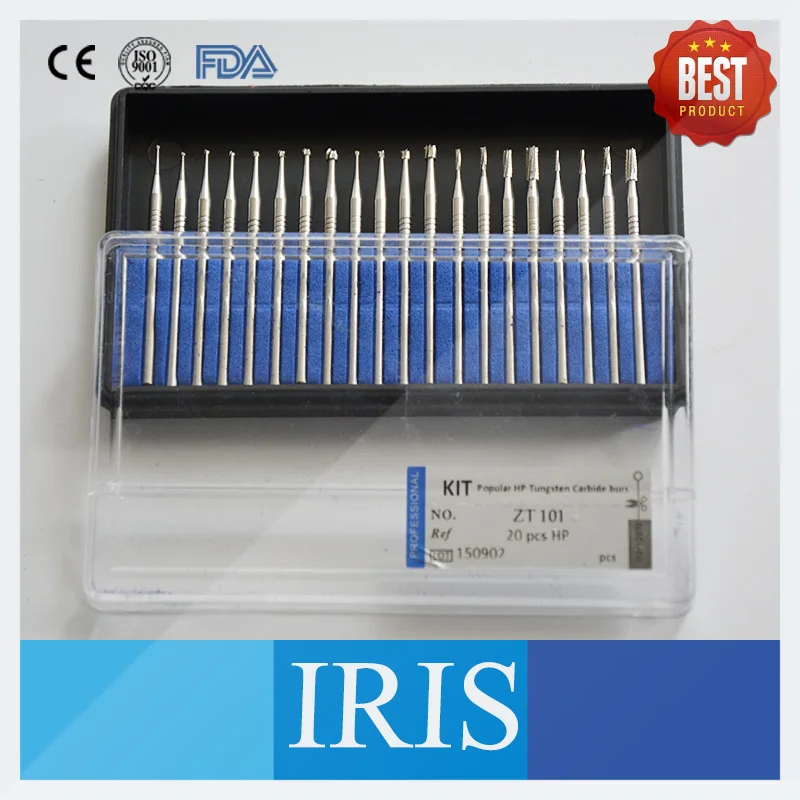20 Pieces/sets Dental Tungsten Carbide Bur Tooth Drill Grinder Tips